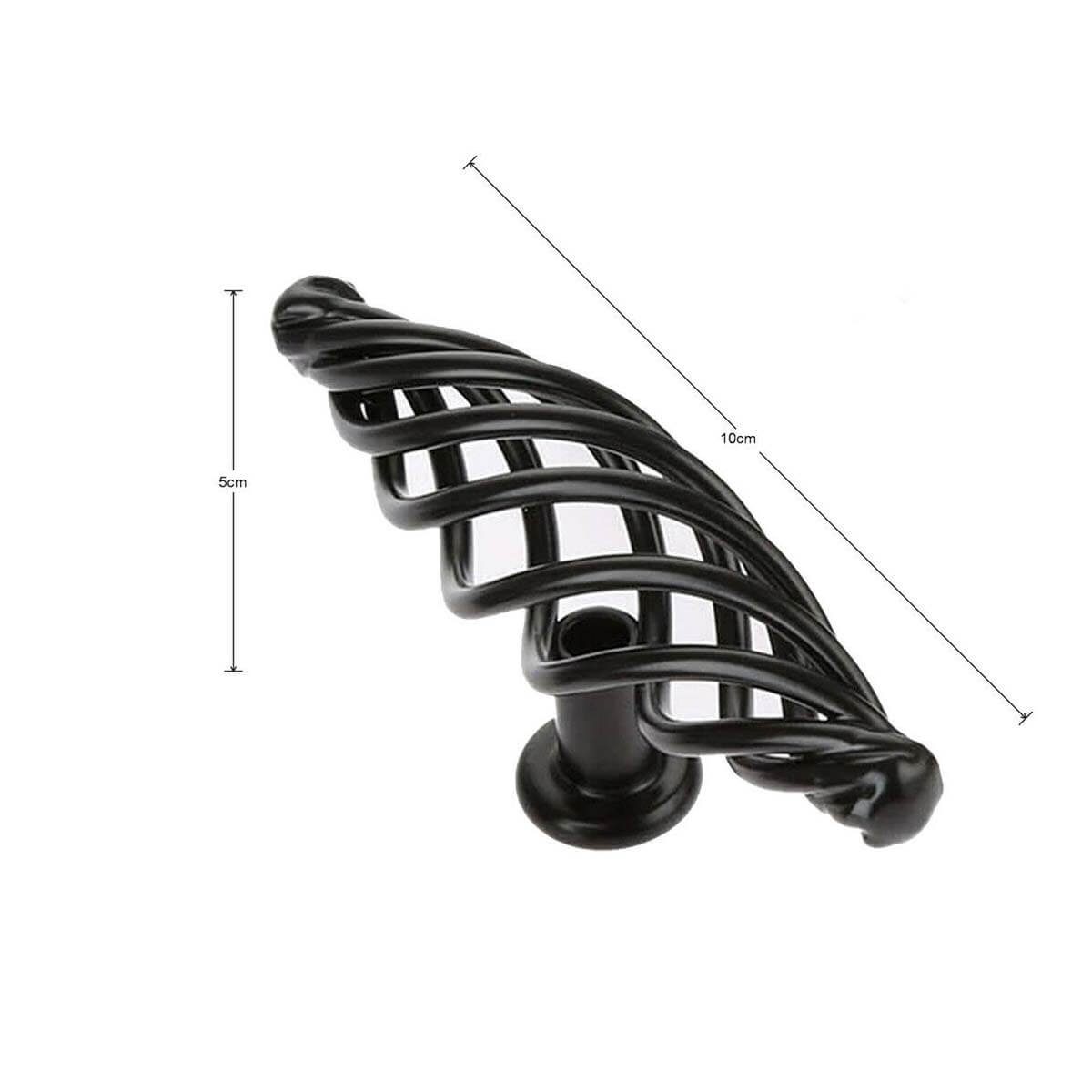 Birdcage Furniture Handles pulls Classic black ~2416-2