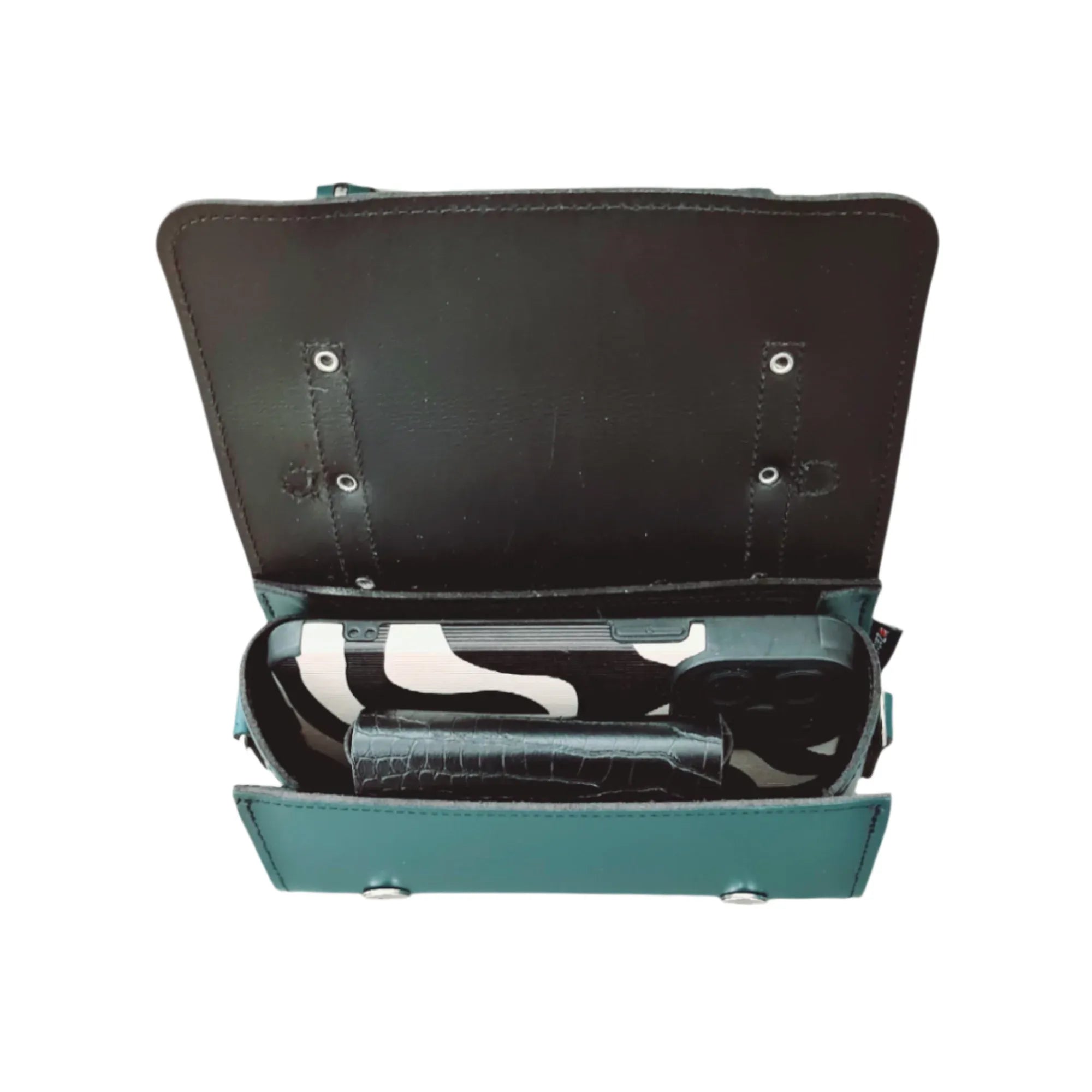 Zatchels Handmade Leather Bowler Bag - Teal Cross Body Bag emmy-jane-boutique.myshopify.com