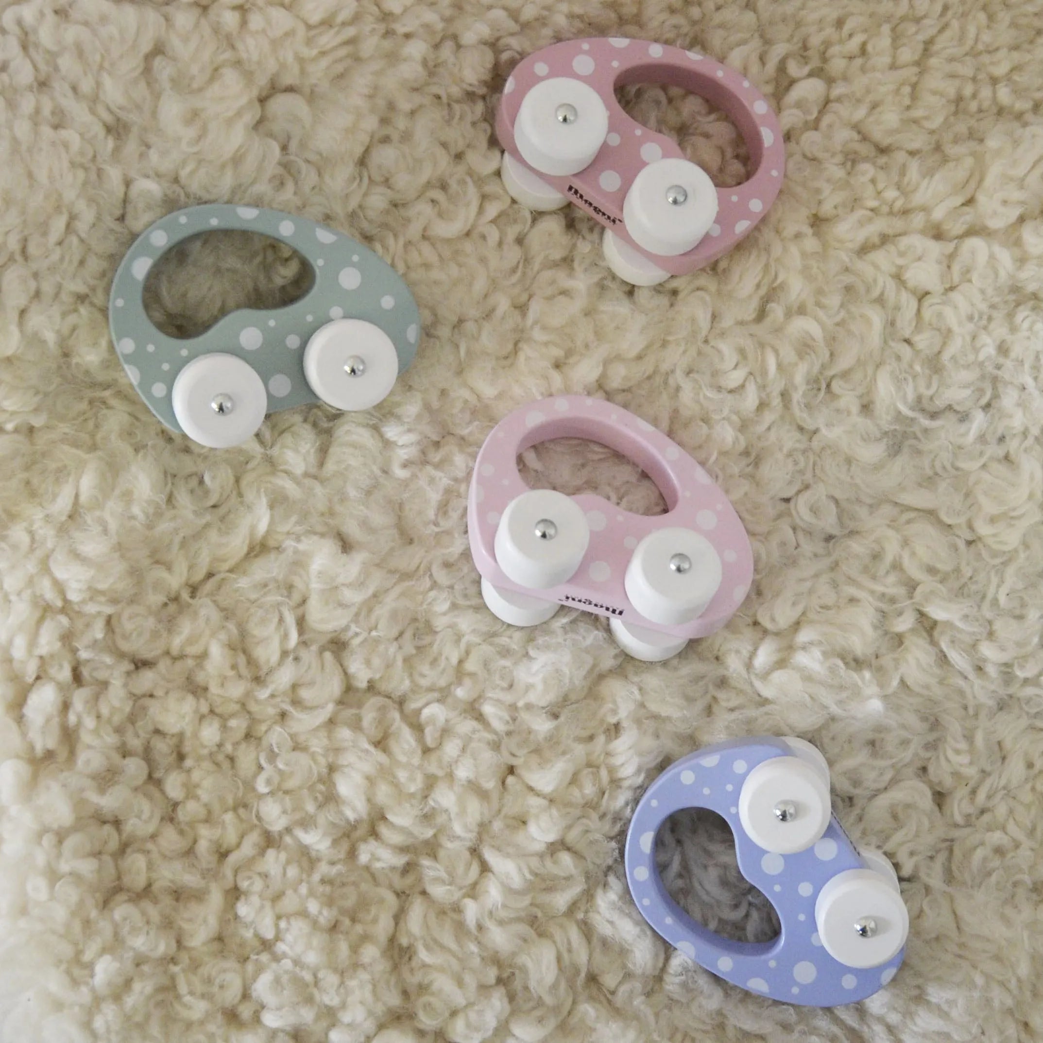 Baby&More Chunky Wooden Toy Car - 12 Months + Yellow Pink Peach Toys & Games > Toys > Play Vehicles > Toy Cars > Wooden Toy Cars emmy-jane-boutique.myshopify.com