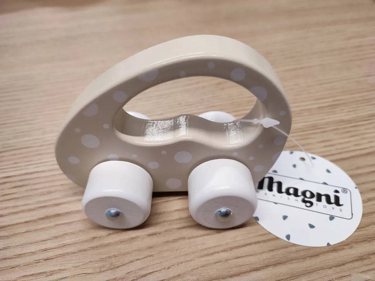 Baby&More Chunky Wooden Toy Car - 12 Months + Yellow Pink Peach Toys & Games > Toys > Play Vehicles > Toy Cars > Wooden Toy Cars emmy-jane-boutique.myshopify.com