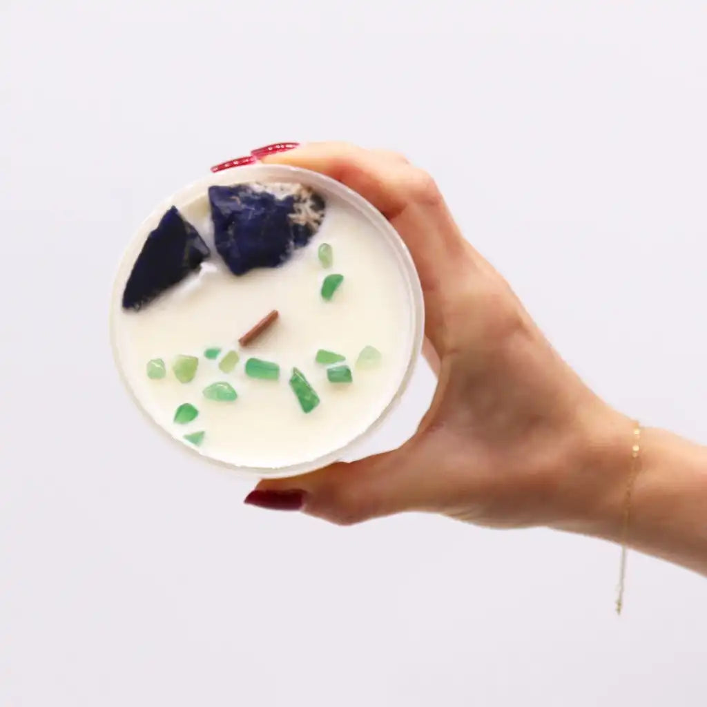 Ancient Wisdom Crystal Candles - Chakra - Scented Soy Wax Jar Candles Infused With Gemstones Home & Garden > Decor > Home Fragrances > Candles > Gemstone Candles > Crystal Candles > Chakra Candles > Scented Soy Wax Jar Candles Infused With Gemstones emmy-jane-boutique.myshopify.com