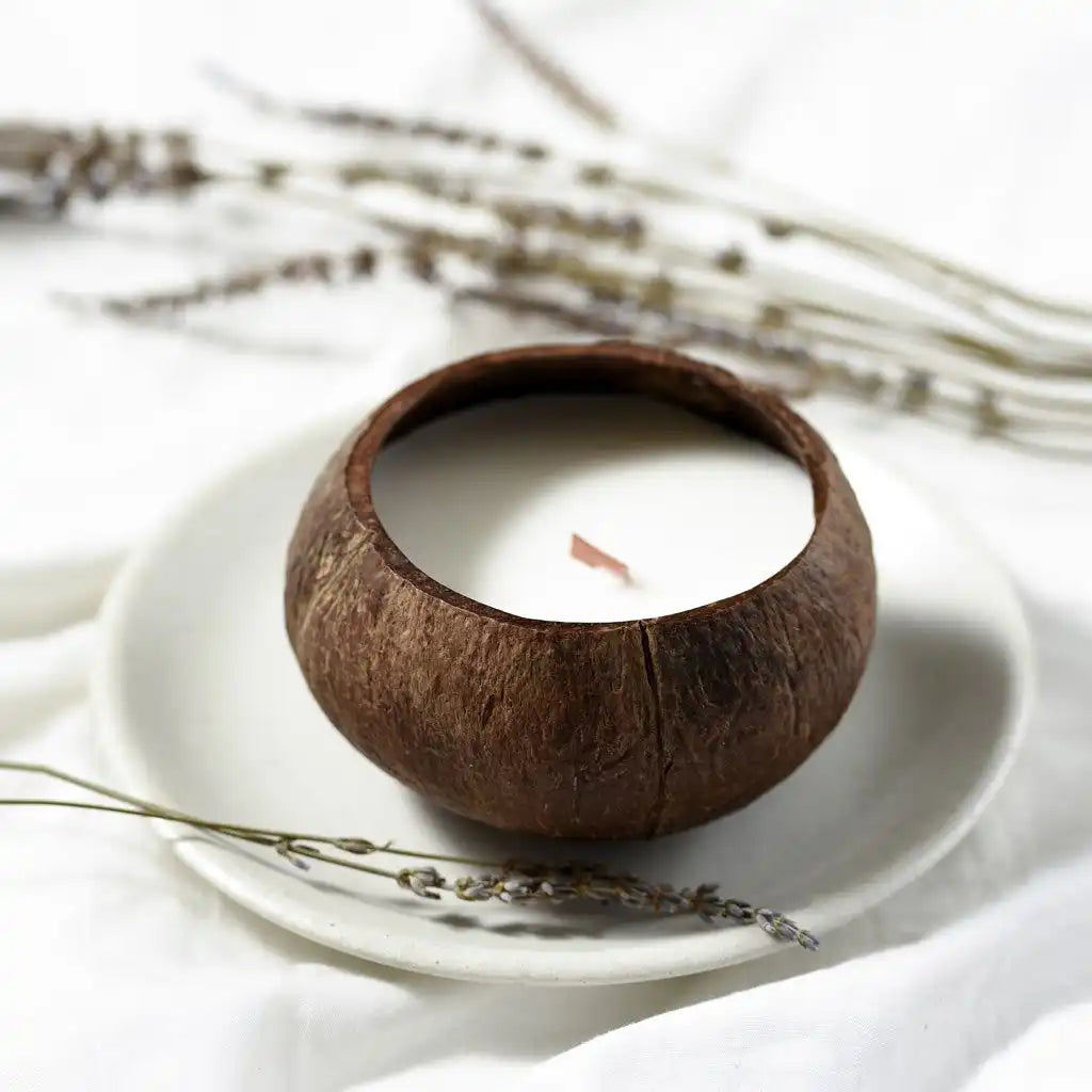 Coconut Shell Soy Wax Candle - Handmade Eco-Friendly & Vegan – Emmy ...