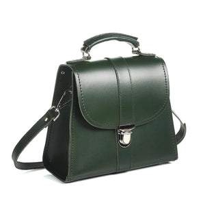 Handmade Leather Cross Body Bag - Ivy Green-1