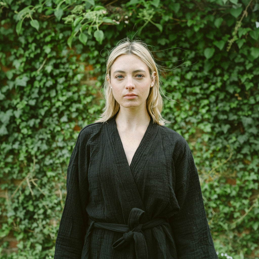 organic cotton robe
