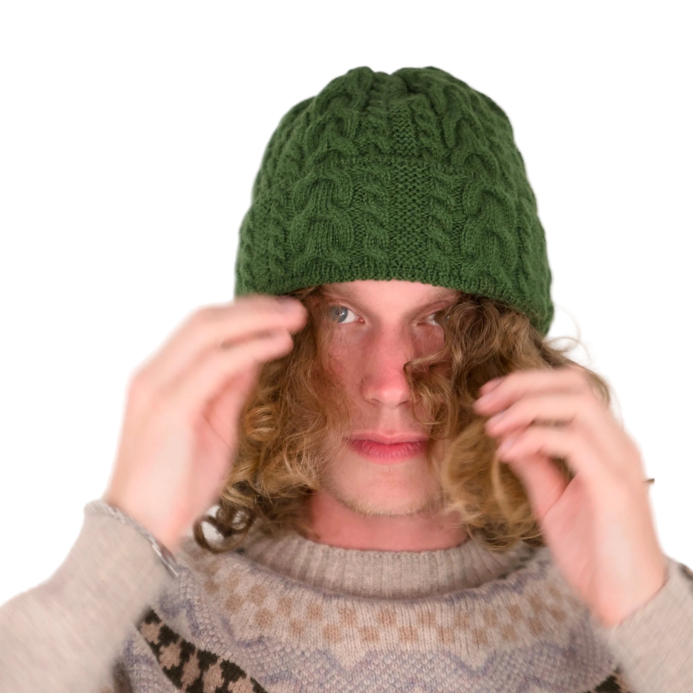 Origin Knitwear Merino - Abbey Hat - Matcha Hats emmy-jane-boutique.myshopify.com