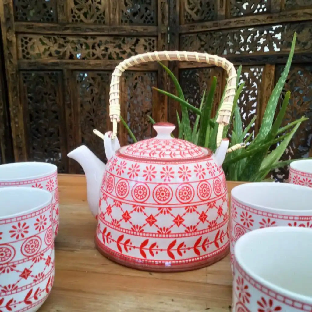 Emmy Jane Herbal Teapot Set with Cups - Ceramic - 6 Designs - Great House Warming Gift Home & Garden > Kitchen & Dining > Tableware > Coffee & Tea Sets > Herbal Teapot Sets emmy-jane-boutique.myshopify.com