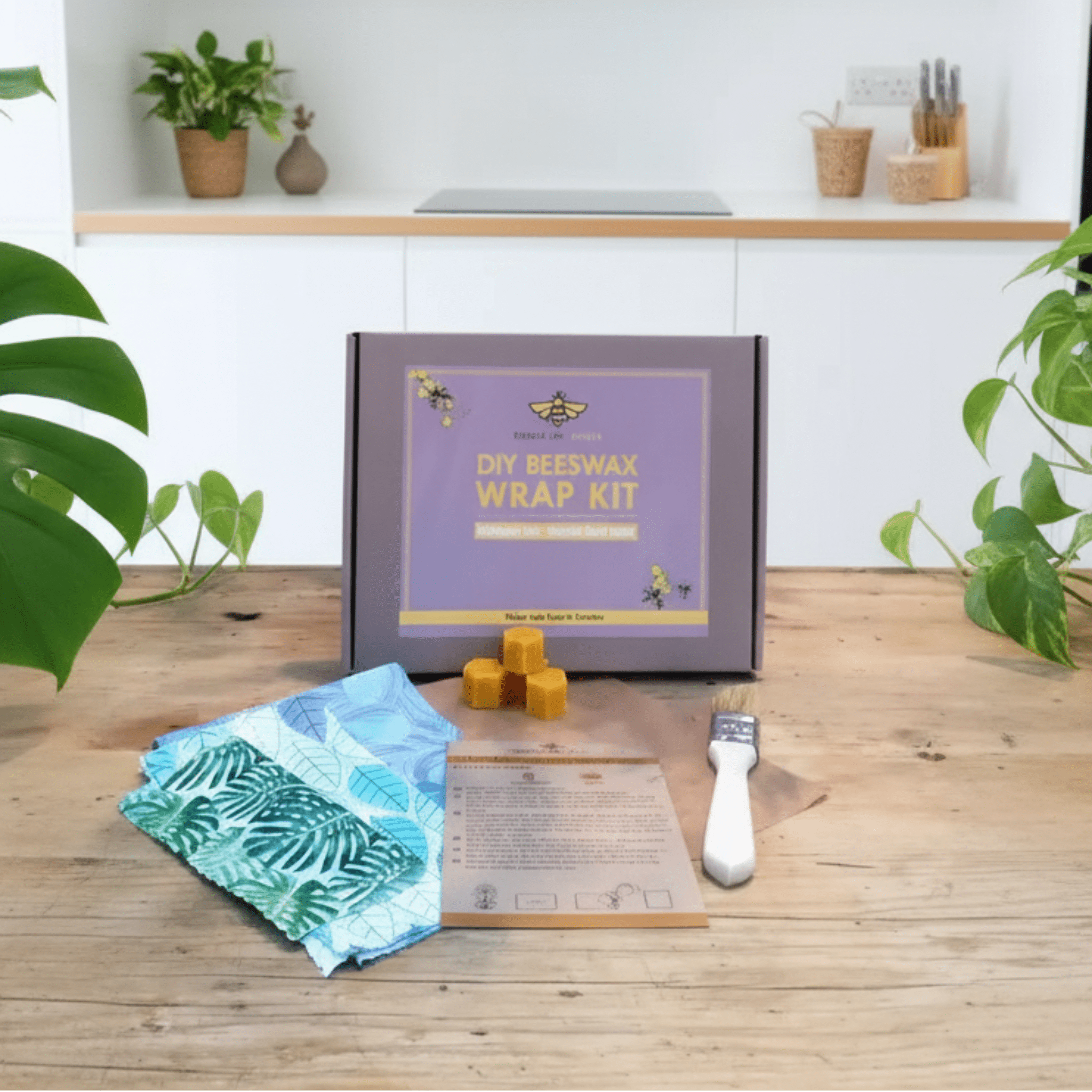 Pretty Bee Fresh Pretty Bee Fresh - Eco Friendly Plastic Free DIY Beeswax Wrap Kit - Gift Set 505370 - Arts & Entertainment > Hobbies & Creative Arts > Arts & Crafts > Art & Craft Kits > Beeswax Wrap Kits emmy-jane-boutique.myshopify.com