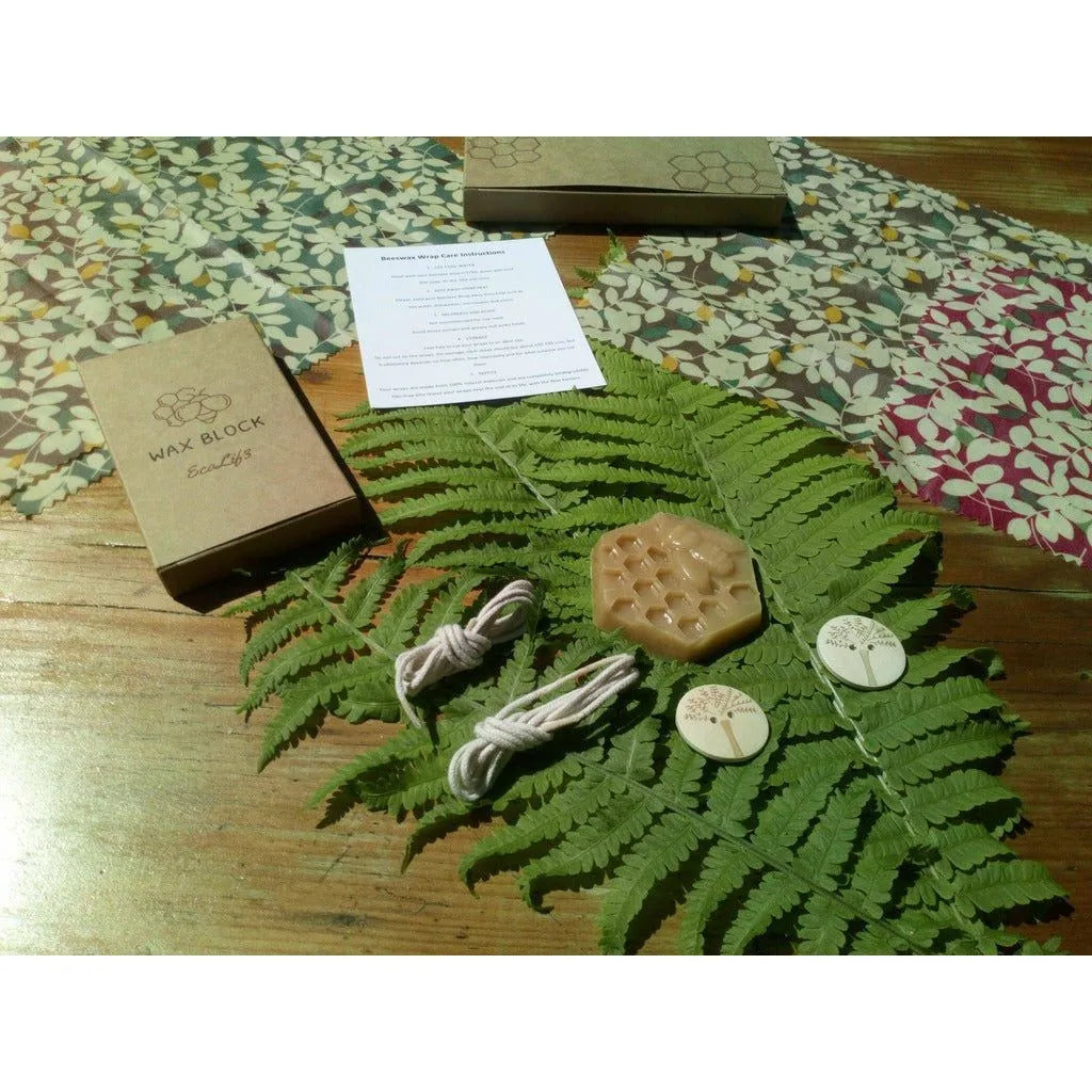 Emmy Jane Boutique Ecolif3 - Reusable Organic Beeswax Food Wraps - Pack of 4 3110 - Home & Garden > Kitchen & Dining > Food Storage > Food Wraps > Wax Wraps emmy-jane-boutique.myshopify.com