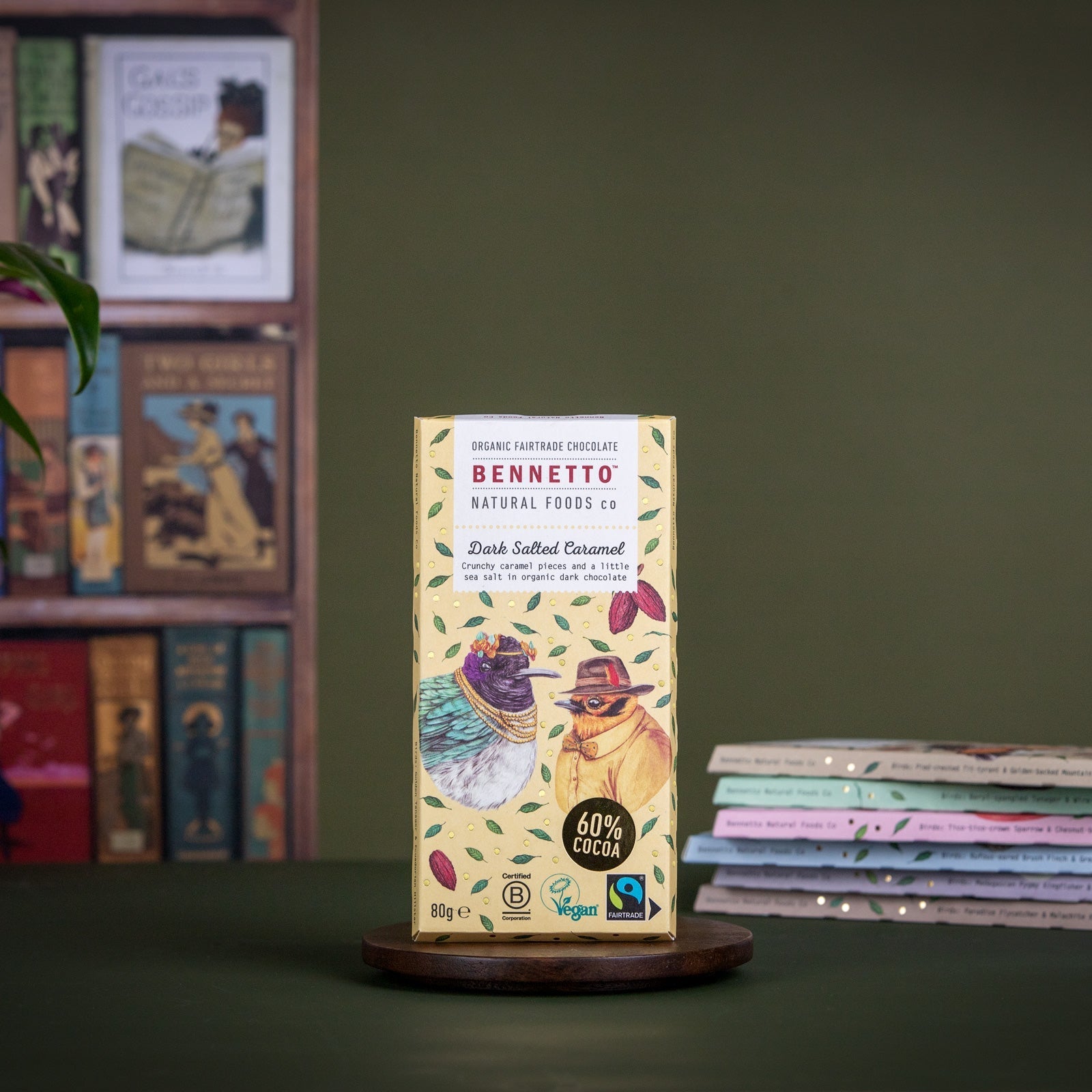 Bennetto dark salted caramel chocolate bars