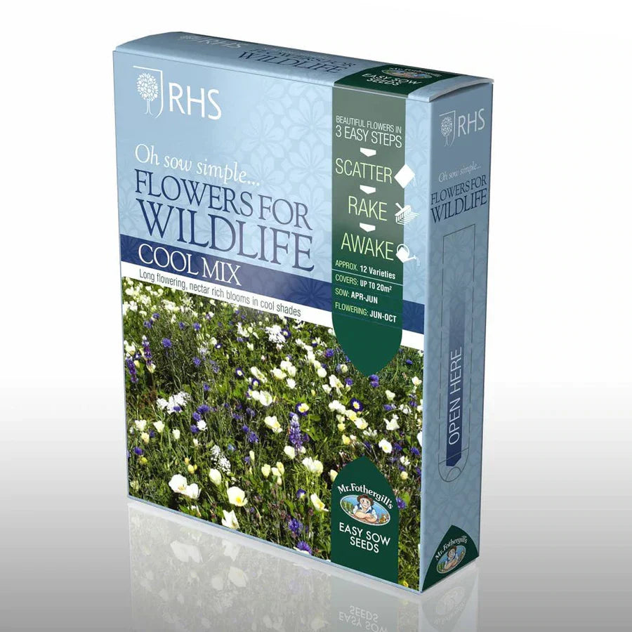 Wildflower Seed Mix Blue and White Cool Garden Flowers
