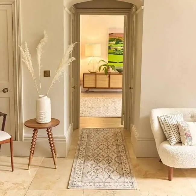 The Rugs Eco-Washable Cream Rug Botanicals Design Recycled Fabric Home & Garden > Decor > Rugs > Eco-Washable Rugs > Cream Rug > Botanicals Design Rugs > Recycled Fabric Rugs emmy-jane-boutique.myshopify.com