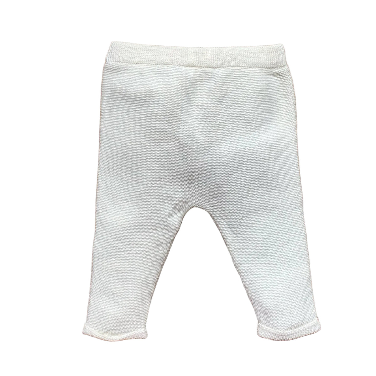 White baby leggings on a white background