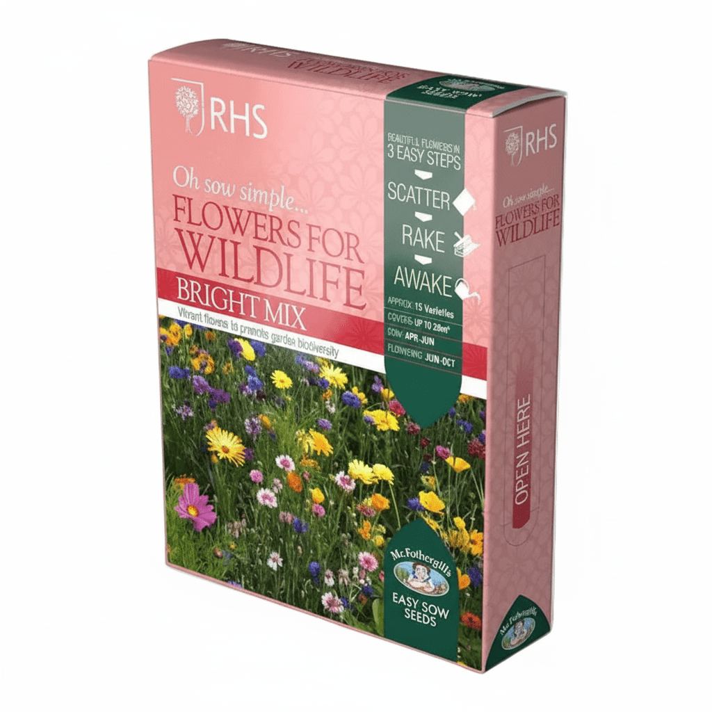 Flower Seed Mix for Wildlife Bright Summer Garden Blooms