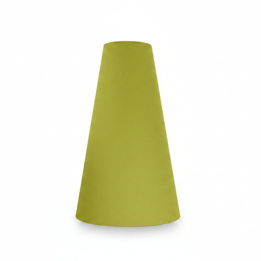 Green Cone Lampshade for Table Lamps Extra Tall Design