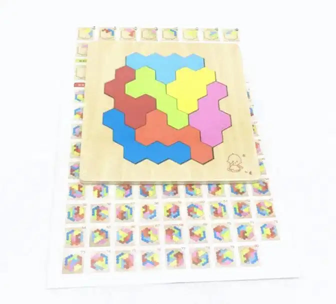 Emmy Jane Wooden Puzzles - Educational Math Tangram Game Toys & Games > Puzzles > Wooden & Pegged Puzzles emmy-jane-boutique.myshopify.com