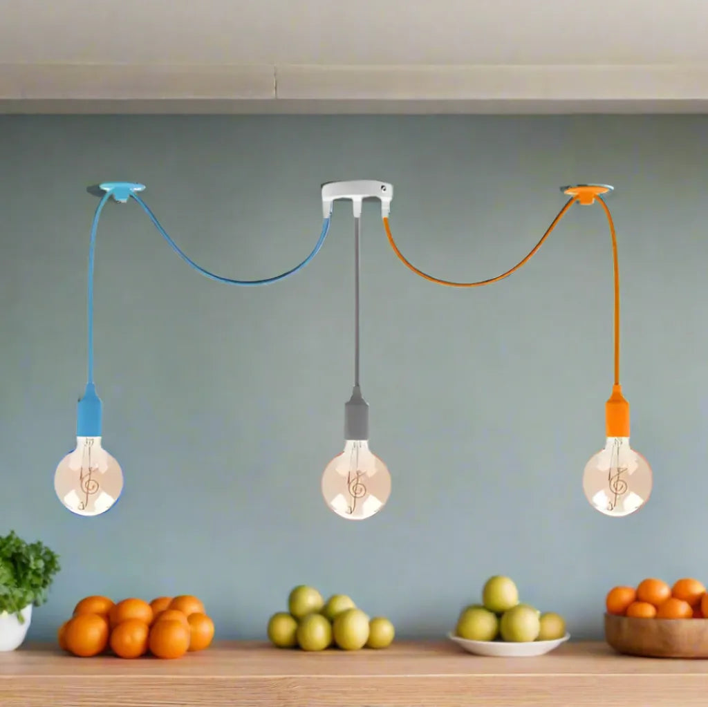 LEDSone 3- Head Colourful Spider Pendant Light Living Room Decor Home & Garden > Lighting > Lighting Fixtures > Ceiling Light Fixtures > Spider Lights > Ceiling Pendant Light > Multi Outlet Ceiling Light > 3- Head Colourful Spider Pendant Light emmy-jane-boutique.myshopify.com