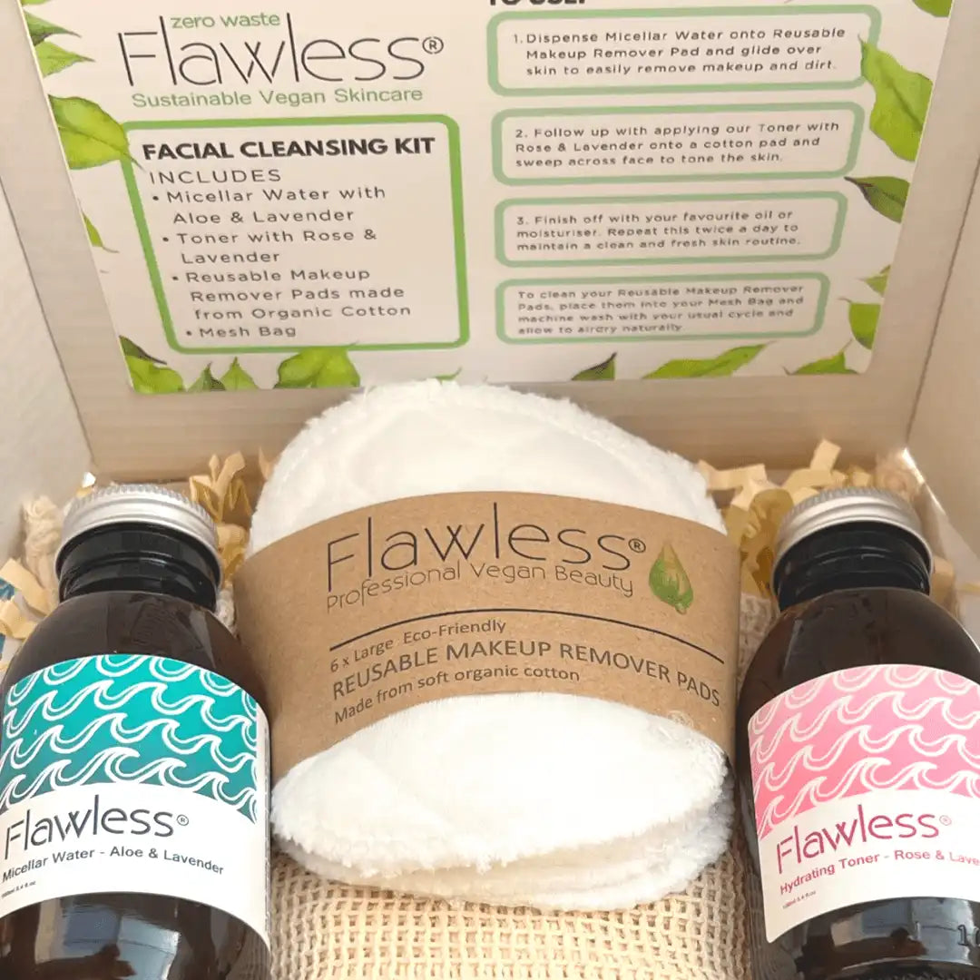 Flawless Zero Waste Facial Cleansing Kit - Vegan & Plastic-Free Skincare emmy-jane-boutique.myshopify.com