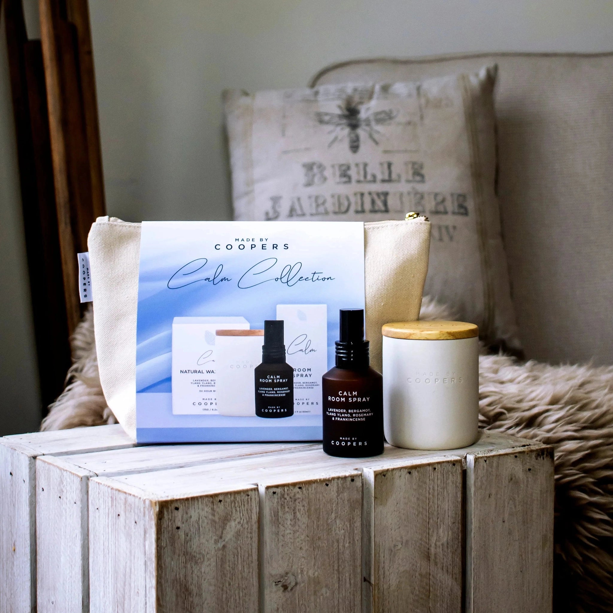 Made By Coopers Calm Collection Gift Set - Calm Aromatherapy Candle & Room Spray Home & Garden > Decor > Home Fragrances > Candles > Candle Gift Sets > Calm Collection Gift Set > Calm Aromatherapy Candle & Room Spray emmy-jane-boutique.myshopify.com