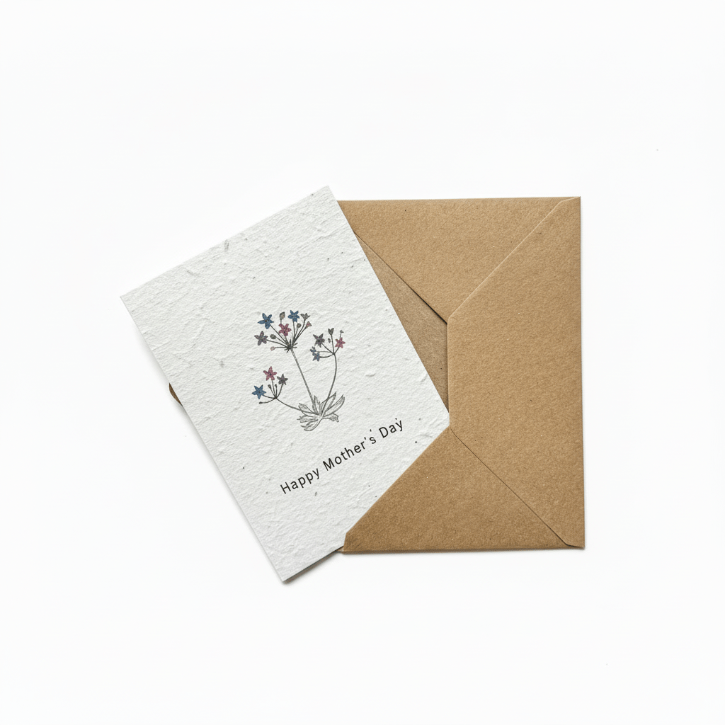 Plantable Mother's Day card with seeds