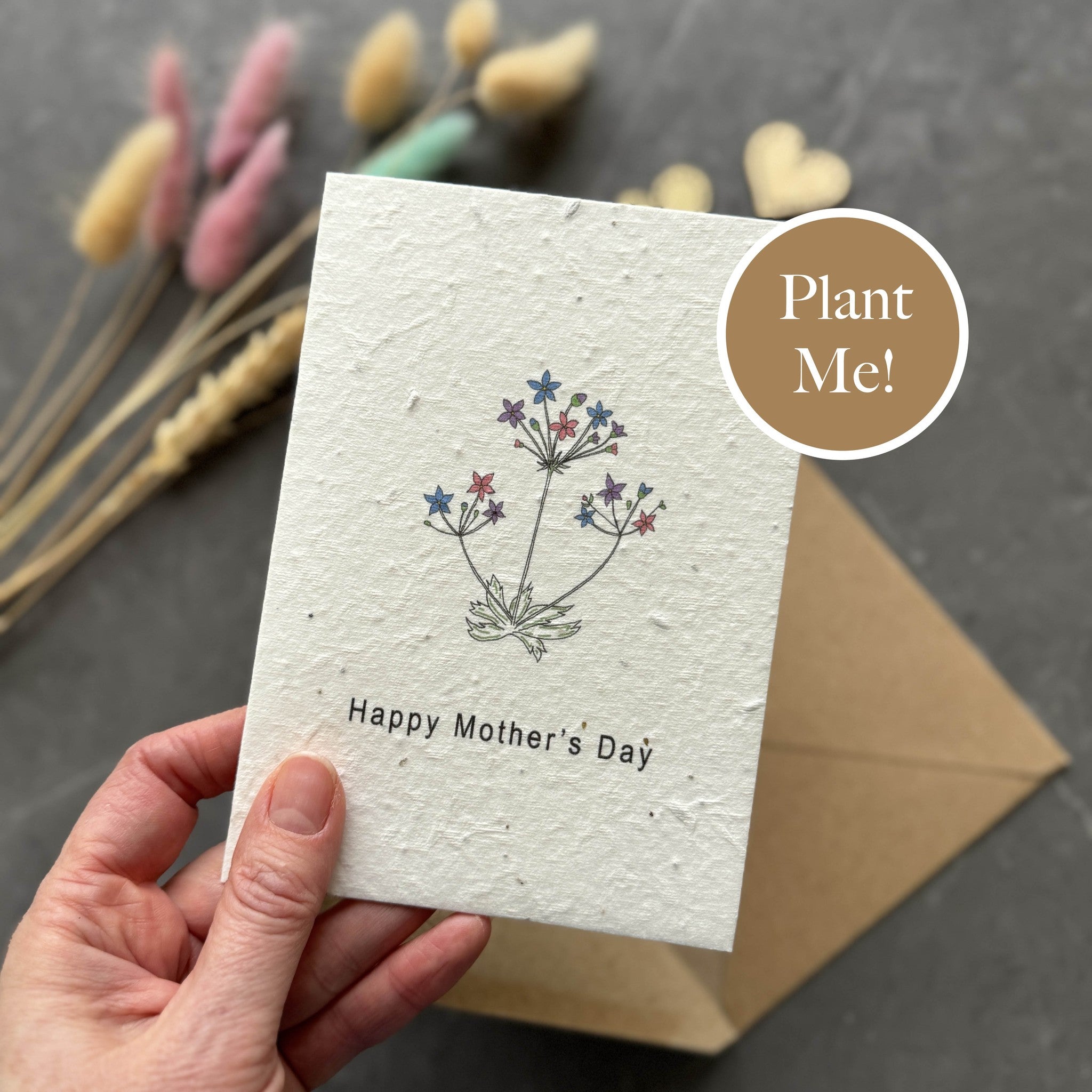 Mother's Day card with seeds