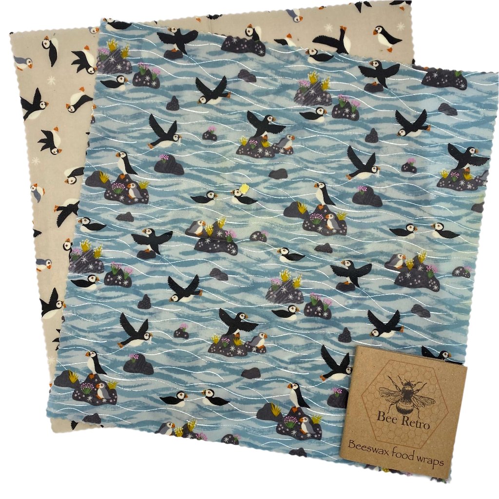 Cornish Puffin Eco Friendly Beeswax Food Wrap-3