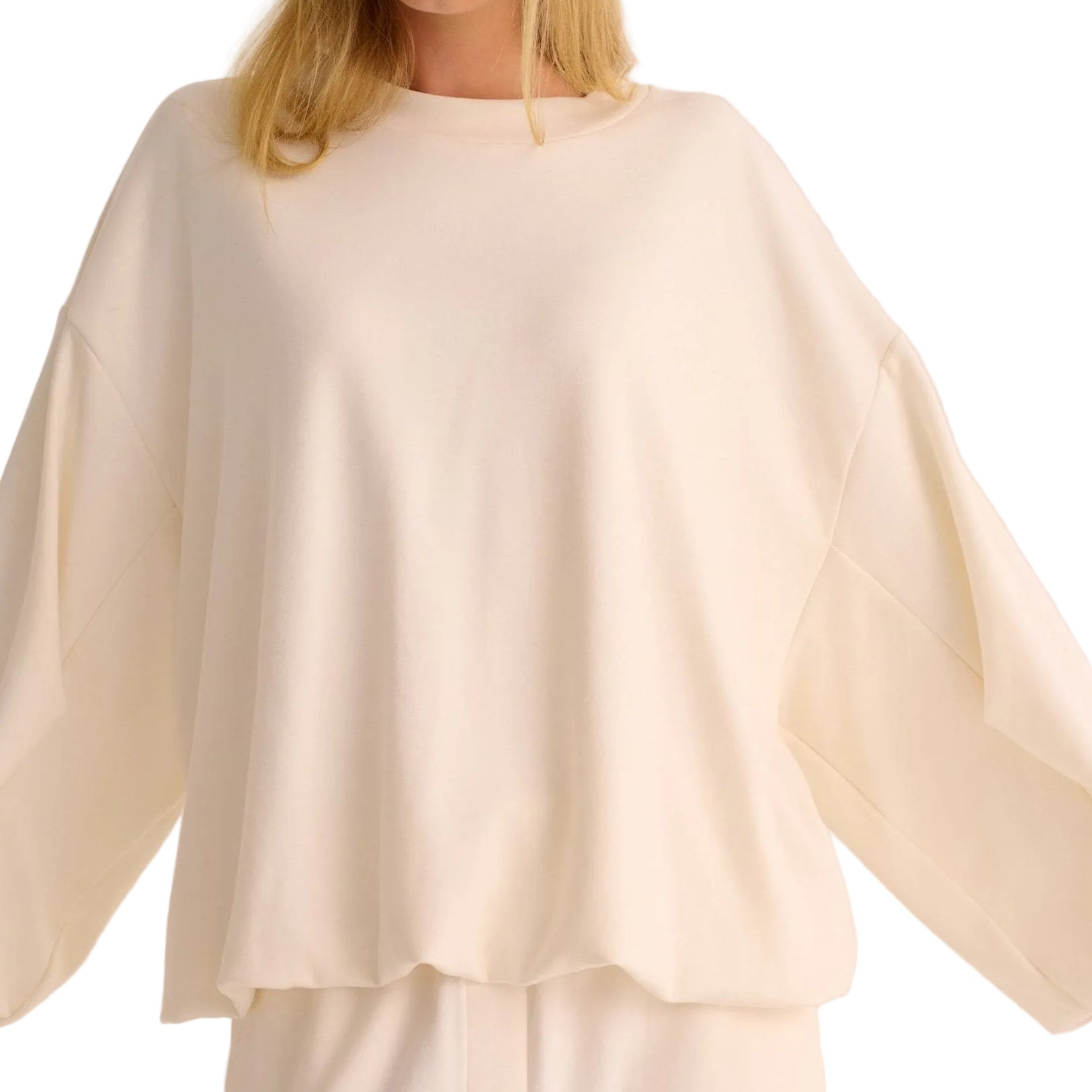 Ivory Cloud Dancer Sweatshirt for Women
