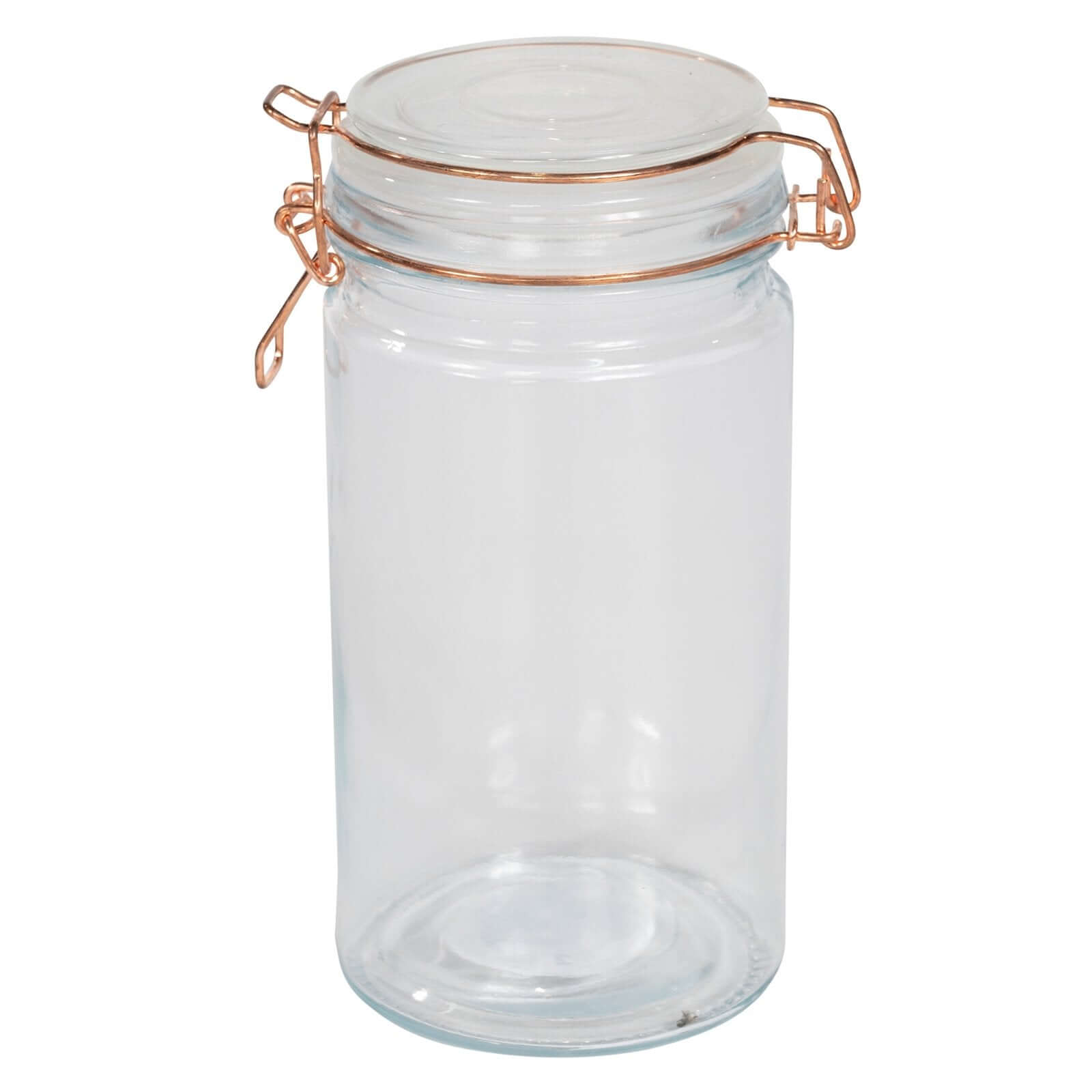 Kitchen Storage Jar With Copper Clip 20cm-1