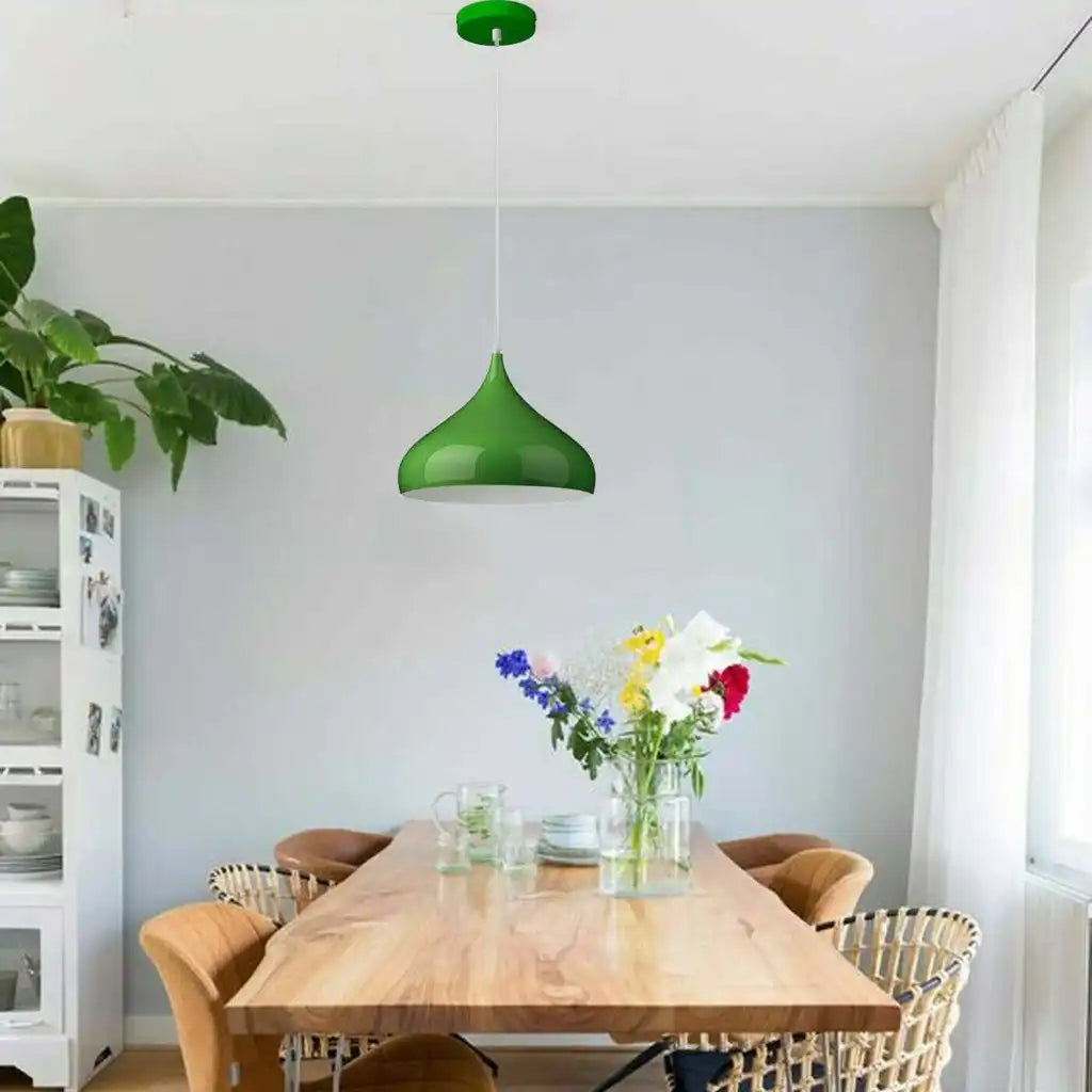 LEDSone Modern Green Vintage Pendant Lamp Shade Industrial Hanging Ceiling Lighting Home & Garden > Lighting > Lighting Fixtures > Ceiling Light Fixtures > Ceiling Pendant Light > Green Metal Ceiling Light emmy-jane-boutique.myshopify.com