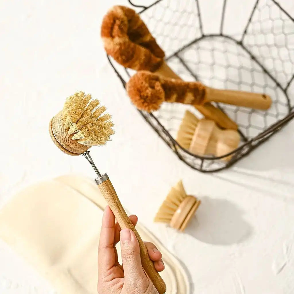 Jungle Culture Natural Dish Brushes for Washing Up - Eco-Friendly Kitchen Scrubber Brush Set Home & Garden > Household Supplies > Household Cleaning Supplies > Scrub Brushes > Eco-Friendly Kitchen Sets emmy-jane-boutique.myshopify.com