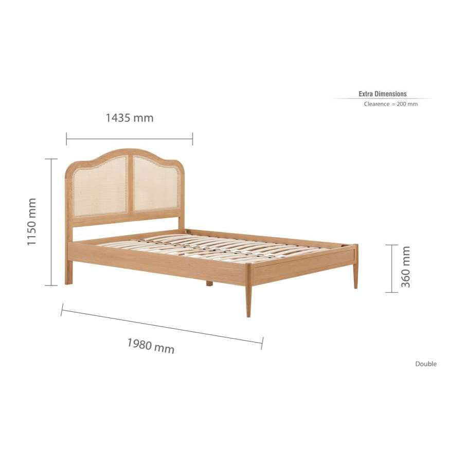 Leonie Double Rattan Bed-11