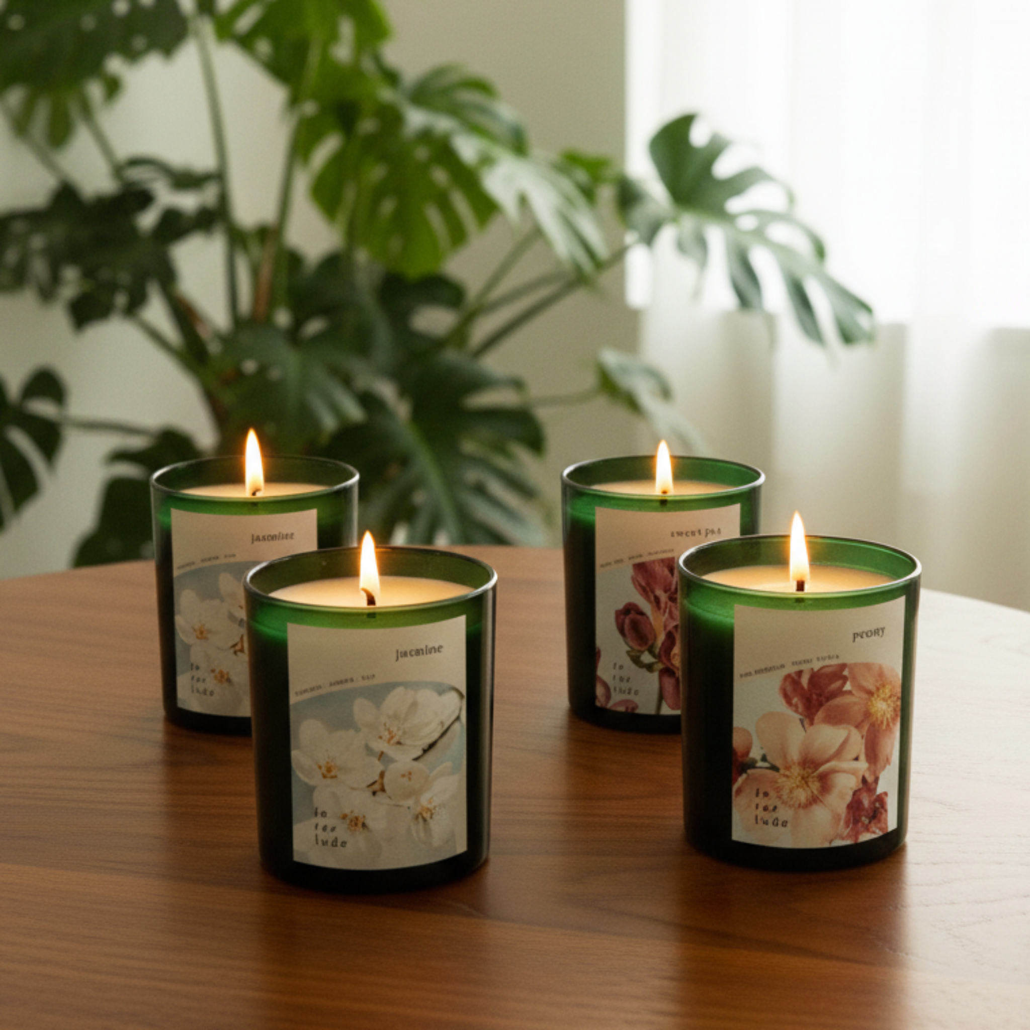 floral scented candle