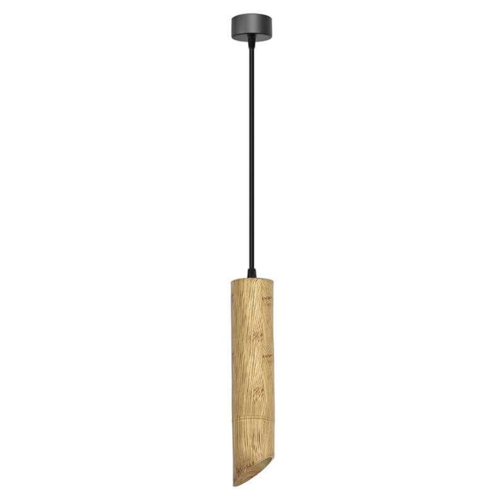 Modern Hanging Fixture Nordic Long Tube Hanging Lamp Bamboo GU10 Pendant Light~4774-15