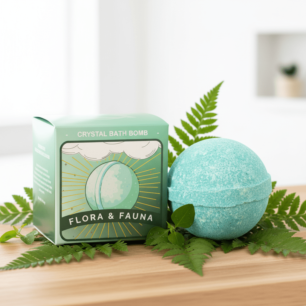 Luxury Bath Bomb with Crystal Surprise Spa Soak