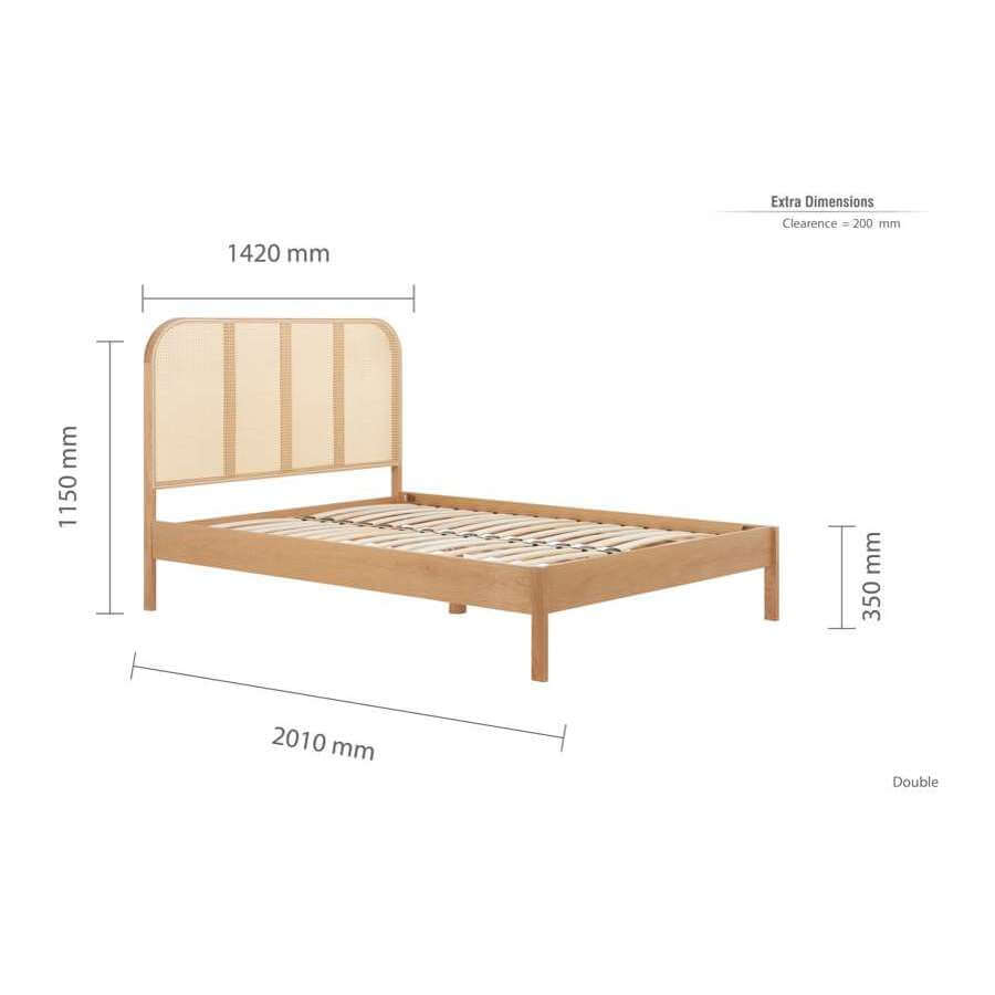 Margot Double Rattan Bed-10