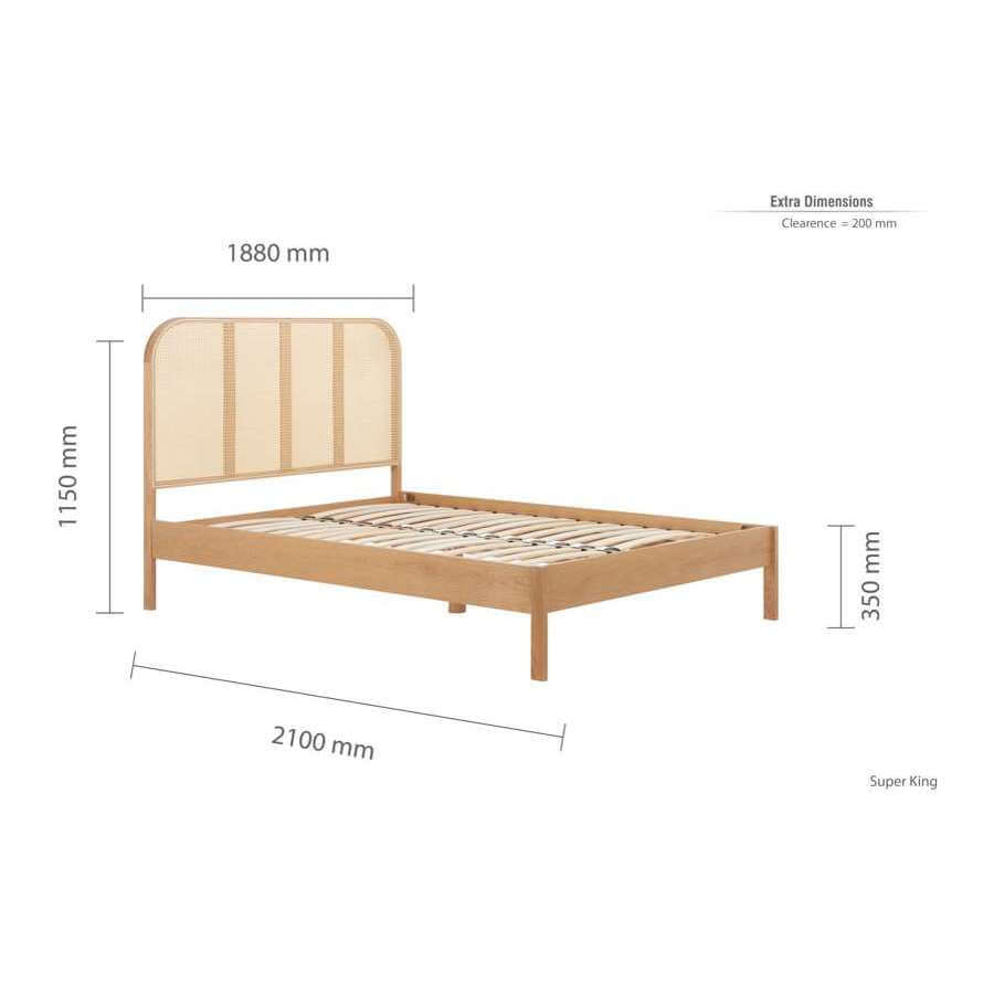 Margot Super King Rattan Bed-10