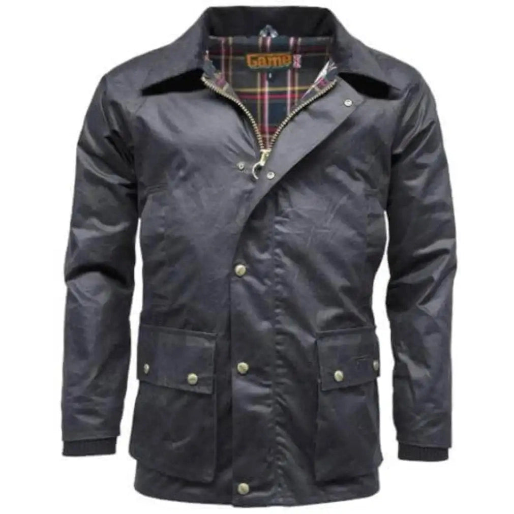 Game Antique Wax Jacket - Game Barker Apparel & Accessories > Clothing > Outerwear > Coats & Jackets > Wax Jacket > Game Jacket > Mens Waxed Cotton Coat emmy-jane-boutique.myshopify.com