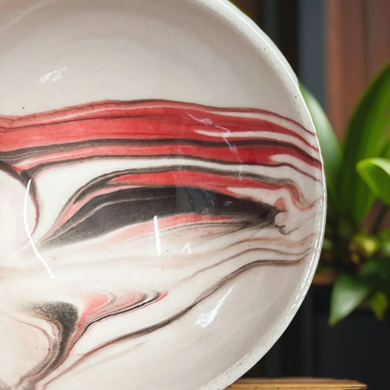 Handmade Ceramic Bowl Mocha Red 8cm-2