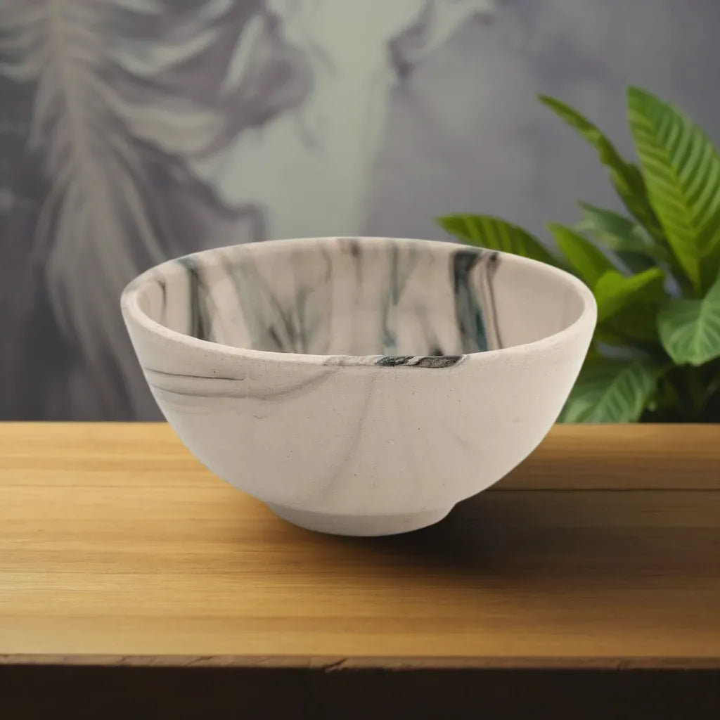 Handmade Ceramic Bowl Mocha Green 8cm-0