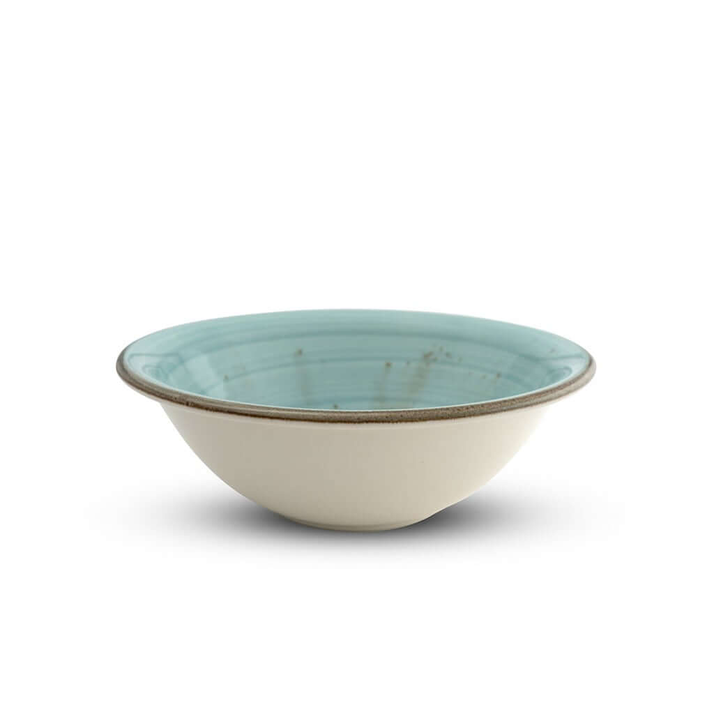 Porcelain Soup-Cereal Bowls Set of 4 Pebble Sea Green 18cm-3