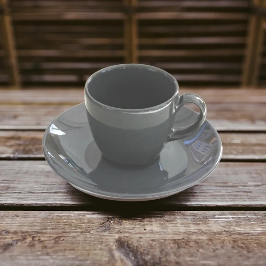 Porcelain Coffee&Tea Cup Espresso Cups Dark Grey-0