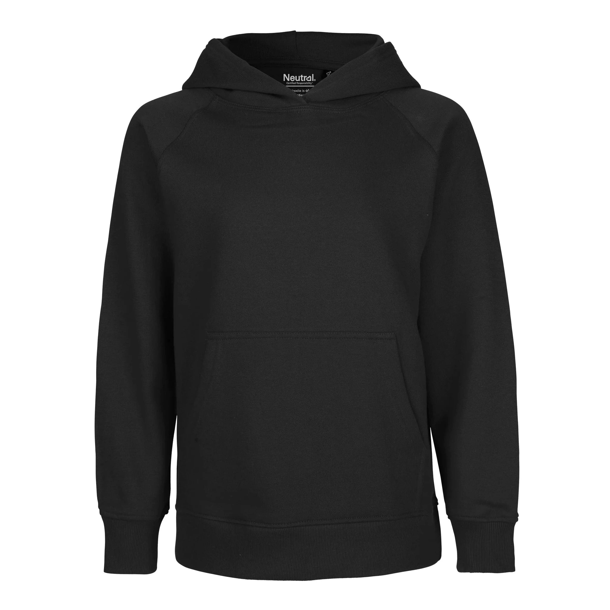 Black hoodie on a white background