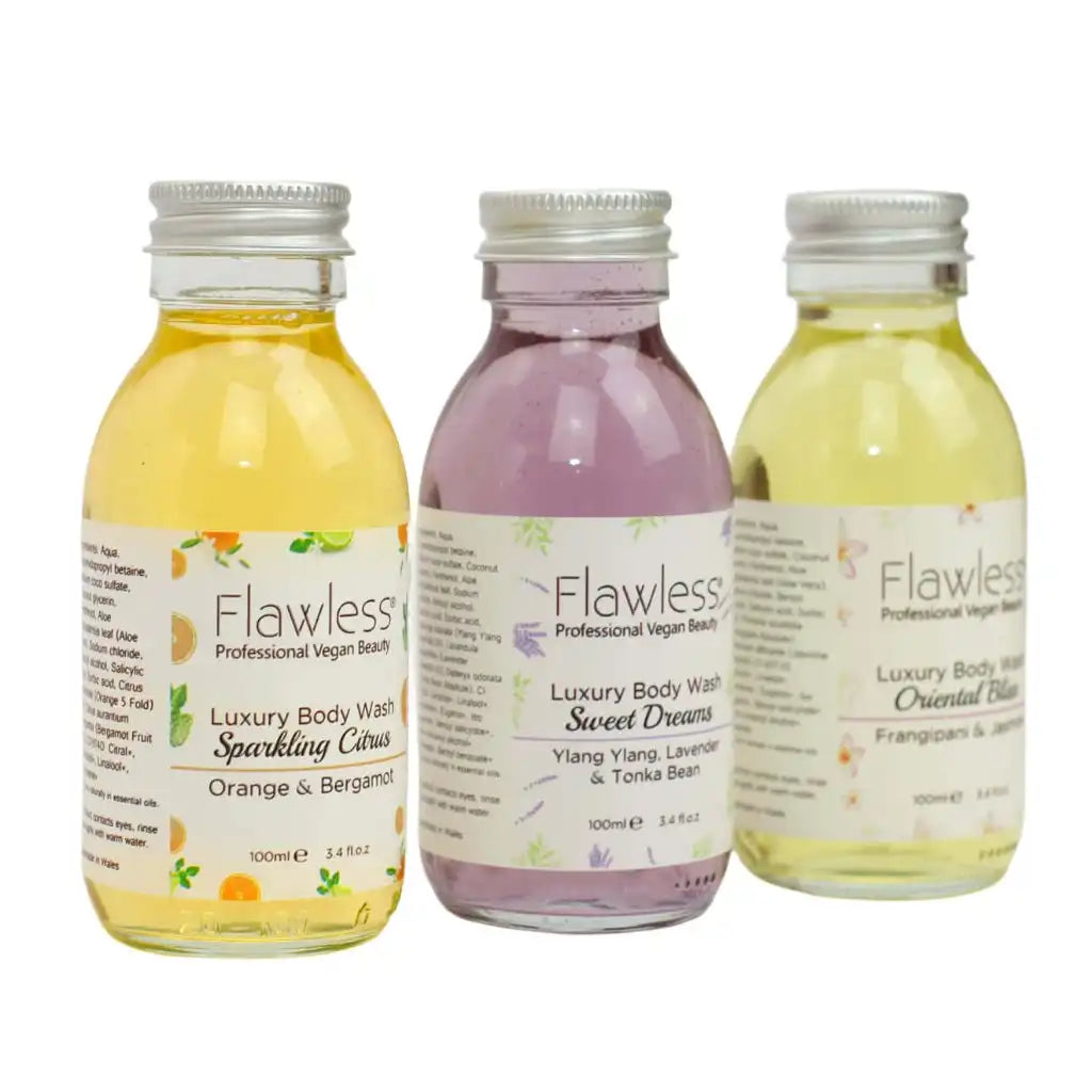 Flawless Body Wash Gift Set -Plastic-Free & Vegan Health & Beauty > Personal Care > Cosmetics > Bath & Body > Body Wash > Aromatherapy Hand & Body Wash > Essential Oil Body Wash Gift Set emmy-jane-boutique.myshopify.com