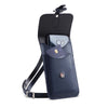 Handmade Leather Mobile Phone Pouch Plus - Navy Blue-2