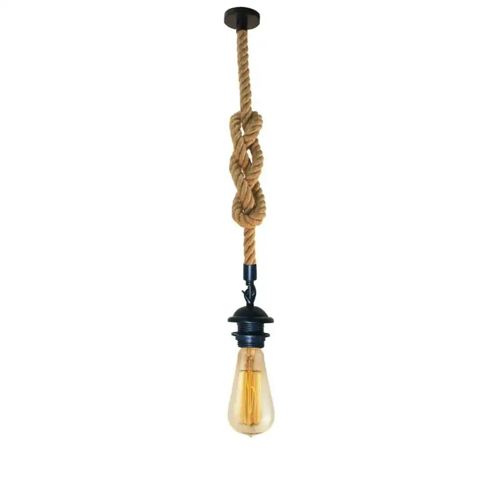 LEDSone Retro Hemp Rope Iron Pendant Hanging Set Home & Garden > Lighting > Lighting Fixtures > Ceiling Light Fixtures > Ceiling Lights > Pendant Lights > Hemp Rope Lights emmy-jane-boutique.myshopify.com