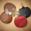 Mini saddle bag coin purse charm - Dark Brown-1