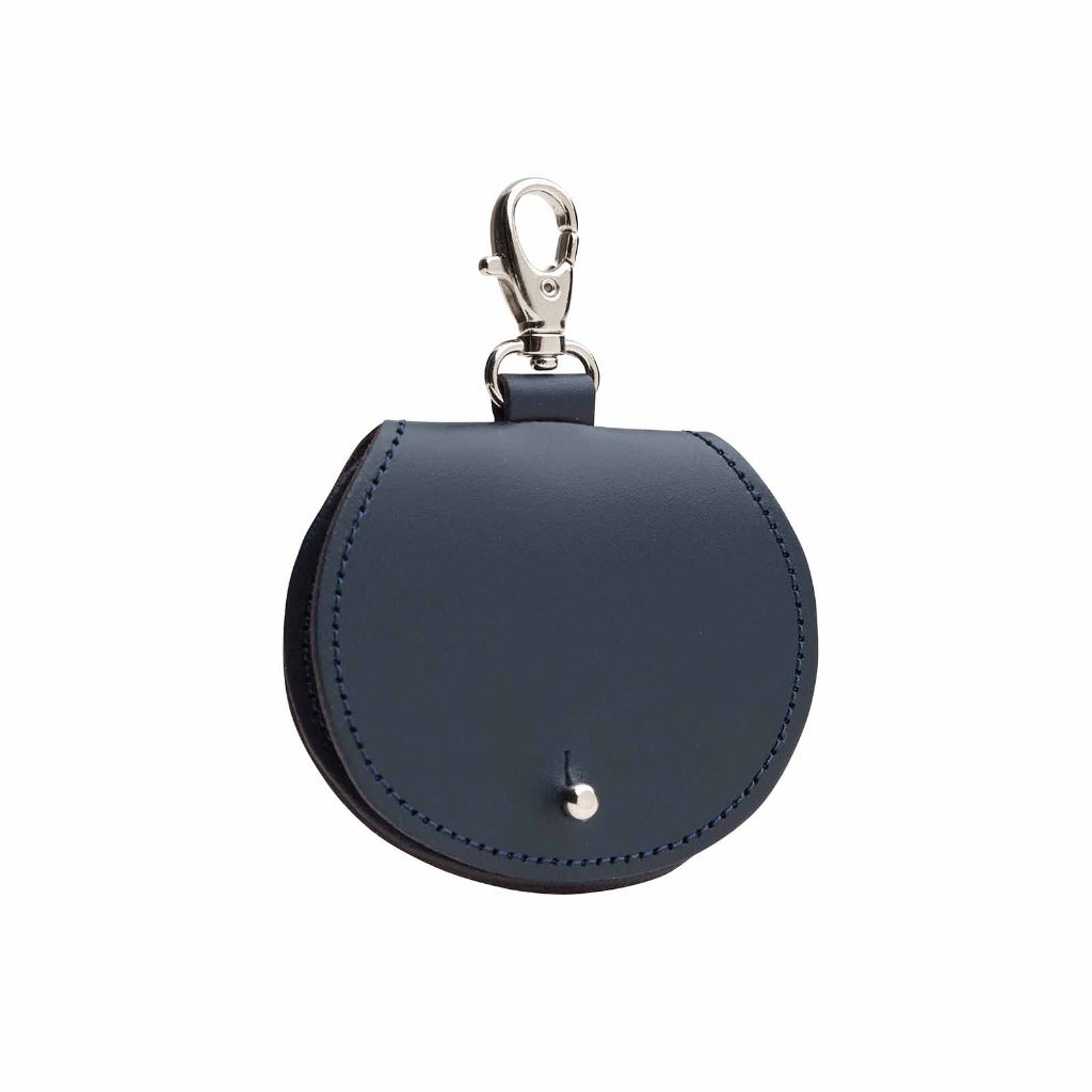 Mini saddle bag coin purse charm - Navy-0