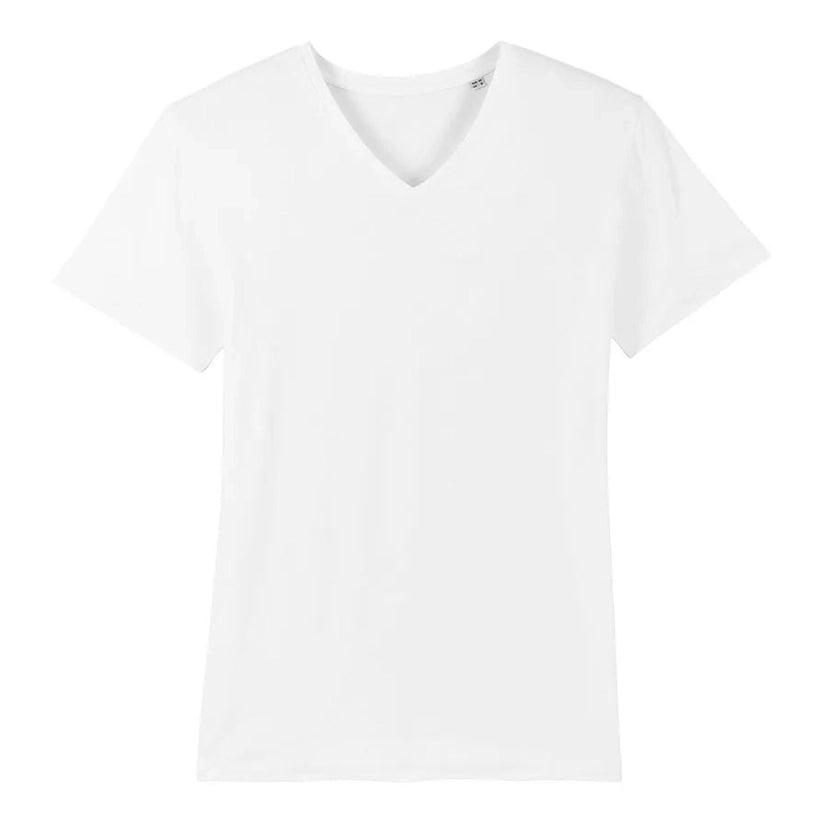 White t-shirt on a white background