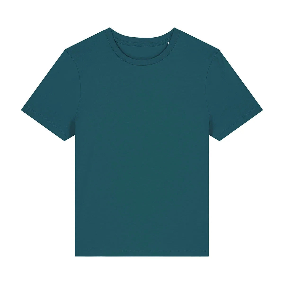 Plain teal t-shirt on a white background