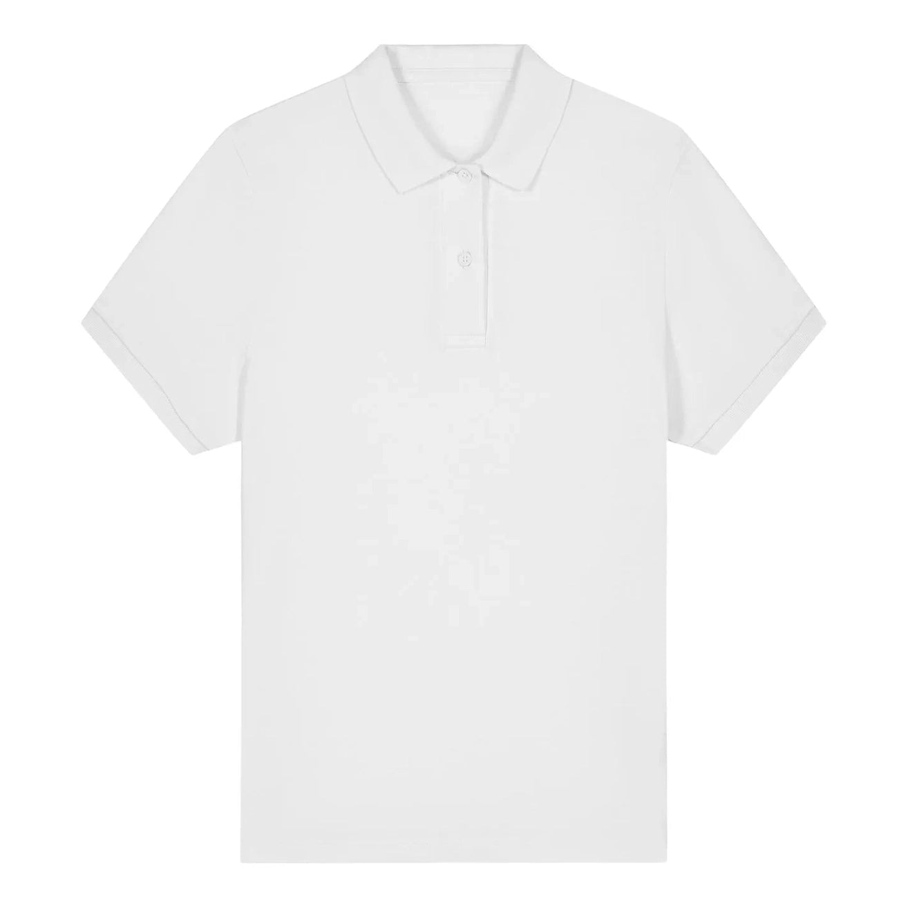 White polo shirt on a white background