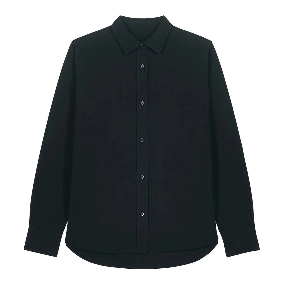 Black shirt on a white background